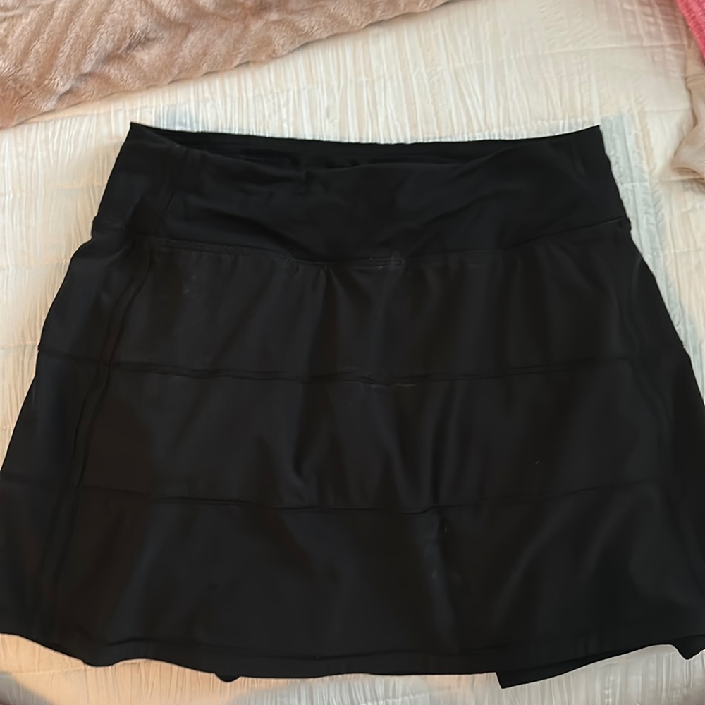 Black Pleated Lululemon Skirt